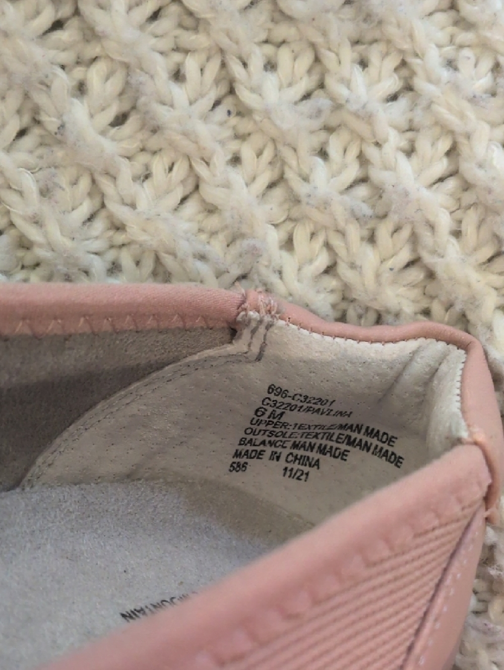 Cliffs by WHITE MOUNTAIN Pink Knit Pavlina Comfort Flats Size 6 NEW NWT - Picture 12 of 15
